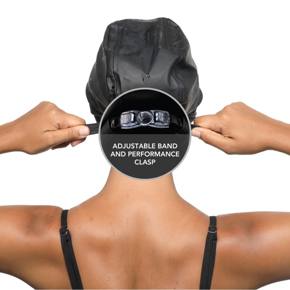 Hairbrella Satin-Lined Waterproof, Adjustable Swim Cap - Picture 10 of 16